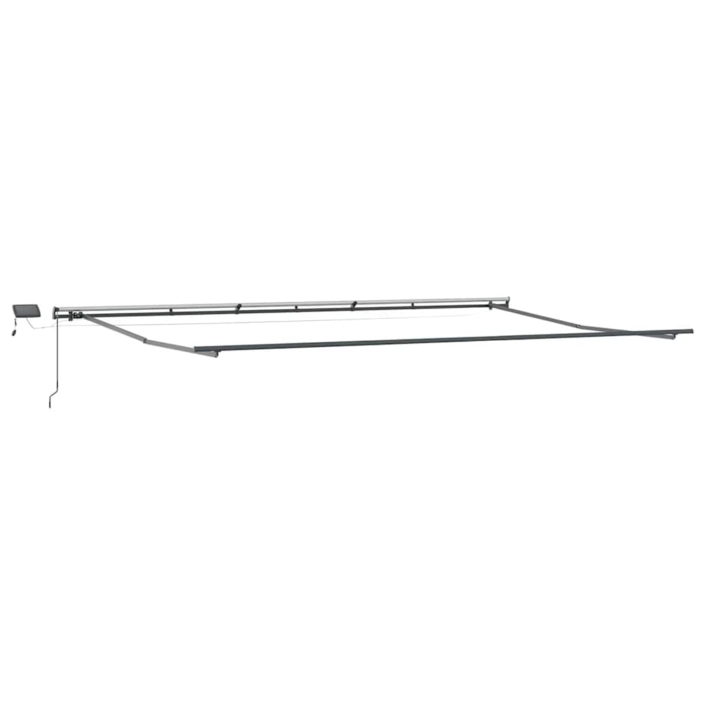 Tenda da Sole Retrattile Manuale con LED Bordò 600x300 cm | homemem39