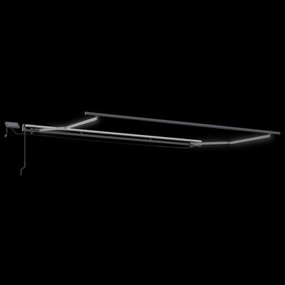 Tenda da Sole Retrattile Manuale con LED Bordò 600x300 cm | homemem39