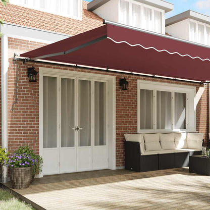 Tenda da Sole Retrattile Automatica Bordò 600x300 cm | homemem39