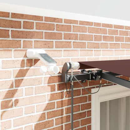 Tenda da Sole Retrattile Automatica con LED Marrone 300x250 cm | homemem39