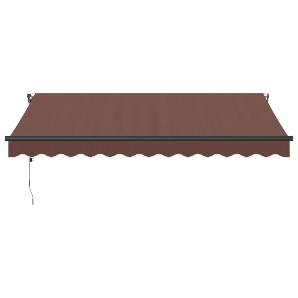 Tenda da Sole Retrattile Automatica Marrone 350x250 cm
