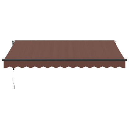 Tenda da Sole Retrattile Automatica Marrone 350x250 cm