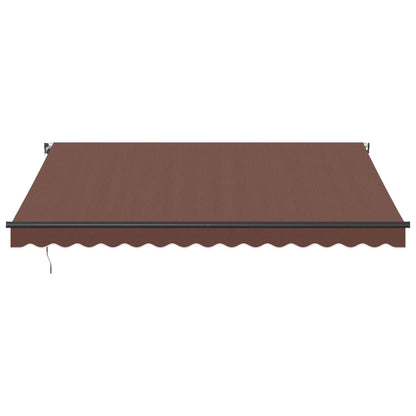 Tenda Sole Retrattile Manuale 400x300 cm Marrone - homemem39