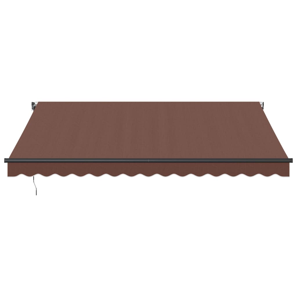 Tenda da Sole Retrattile Automatica con LED Marrone 400x300 cm - homemem39