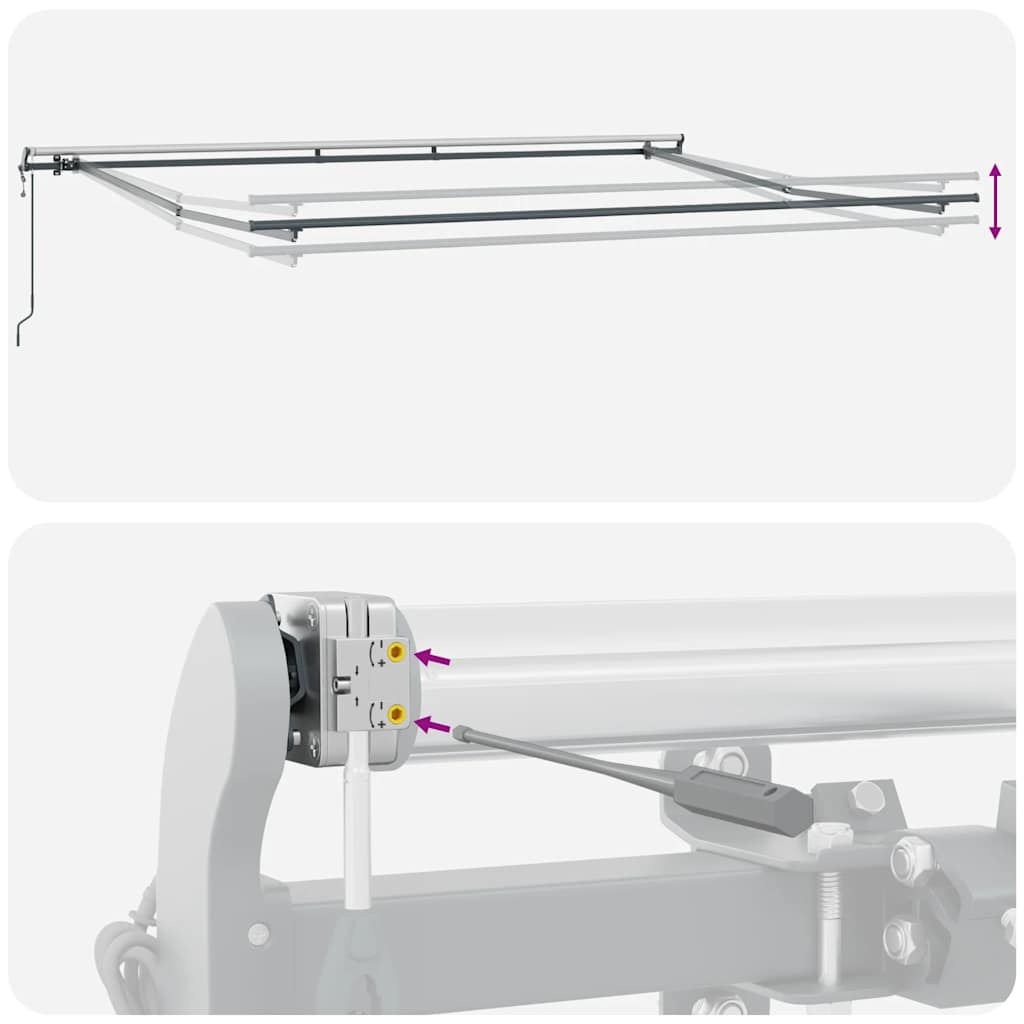 Tenda da Sole Retrattile Automatica Marrone 450x300 cm | homemem39