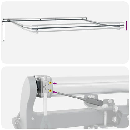 Tenda da Sole Retrattile Automatica Marrone 450x300 cm | homemem39