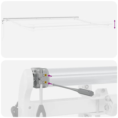 Tenda da Sole Retrattile Automatica Marrone 500x300 cm | homemem39