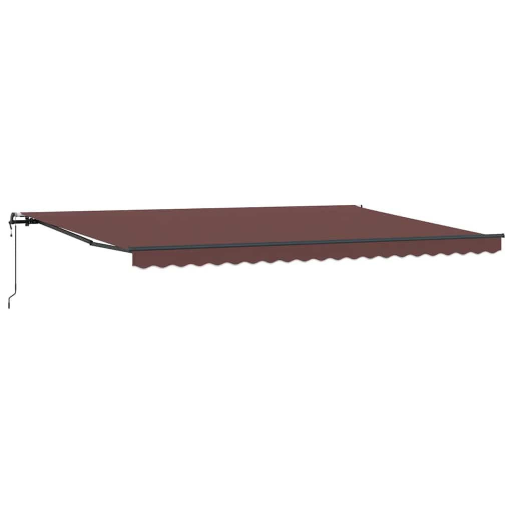 Tenda da Sole Retrattile Automatica Marrone 500x300 cm | homemem39