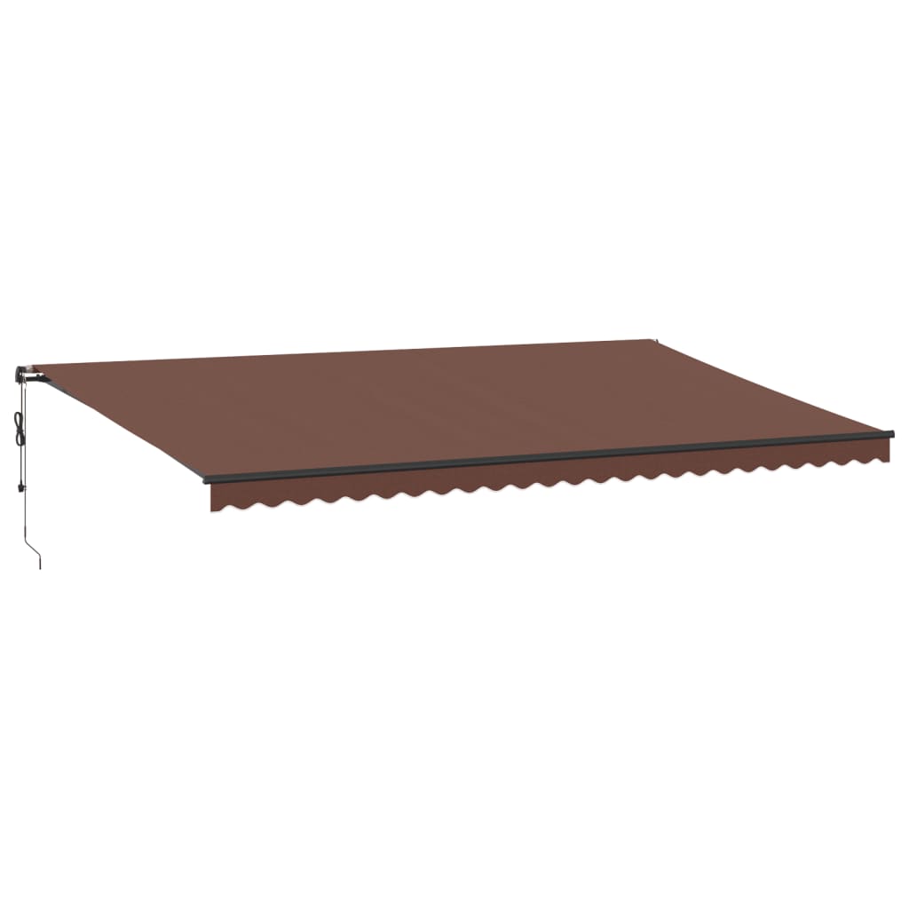 Tenda da Sole Retrattile Automatica Marrone 600x300 cm - homemem39