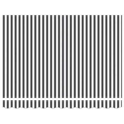 Tenda Sole Retrattile Automatica Antracite e Bianco 300x250 cm