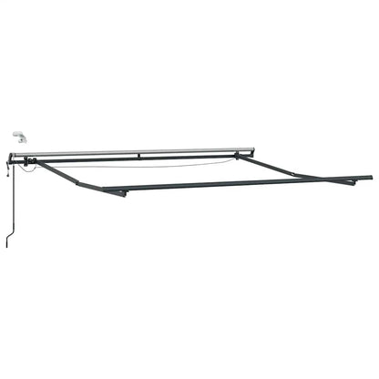 Tenda Retrattile Automatica LED Antracite e Bianco 300x250 cm | homemem39