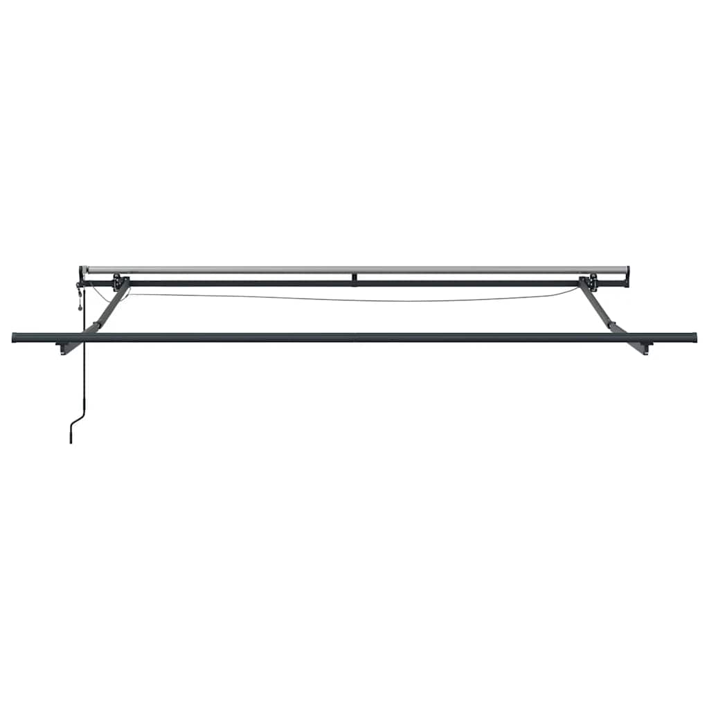 Tenda Retrattile Automatica LED Antracite e Bianco 300x250 cm | homemem39