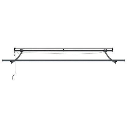 Tenda Retrattile Automatica LED Antracite e Bianco 300x250 cm | homemem39