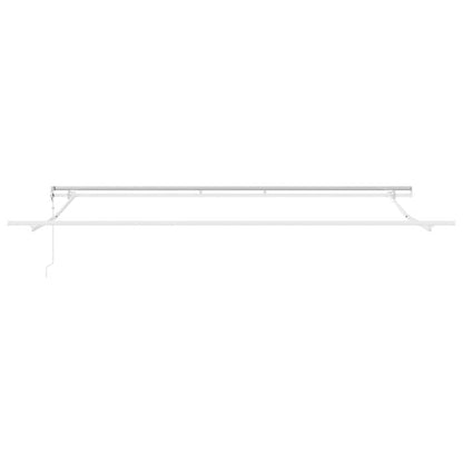 Tenda Retrattile Automatica Antracite e Bianco 450x300 cm | homemem39
