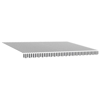 Tenda Retrattile Automatica Antracite e Bianco 450x300 cm