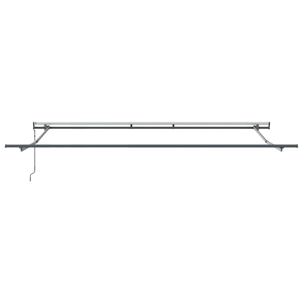 Tenda Retrattile Automatica Antracite e Bianco 450x300 cm | homemem39