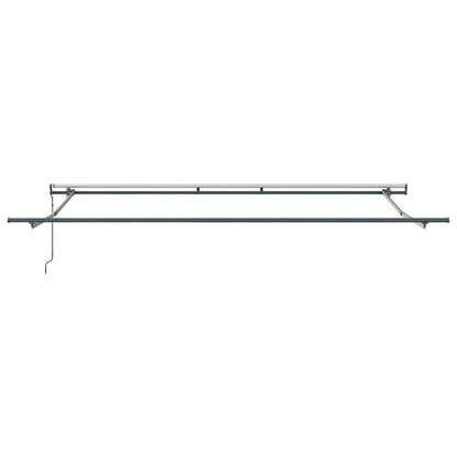 Tenda Retrattile Automatica Antracite e Bianco 450x300 cm | homemem39