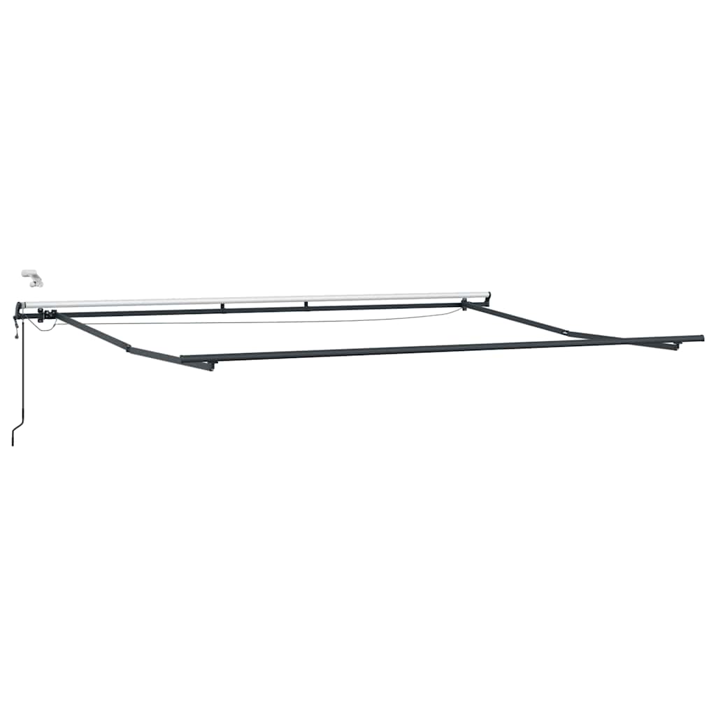 Tenda Retrattile Automatica LED Antracite e Bianco 450x300 cm