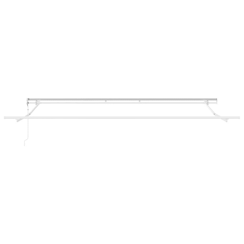 Tenda Sole Retrattile Automatica Antracite e Bianco 500x300 cm | homemem39
