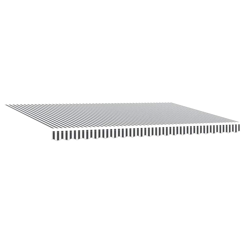Tenda Retrattile Manuale con LED Antracite/ Bianco 500x300 cm | homemem39