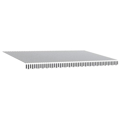 Tenda Retrattile Manuale con LED Antracite/ Bianco 500x300 cm | homemem39