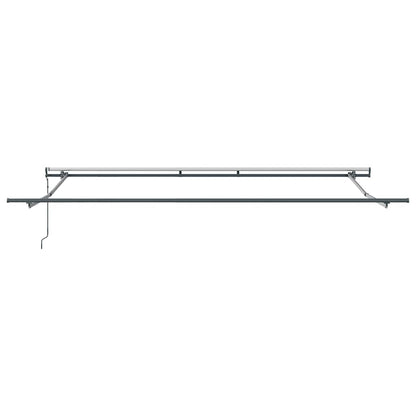 Tenda Sole Retrattile Automatica Antracite e Bianco 500x300 cm | homemem39