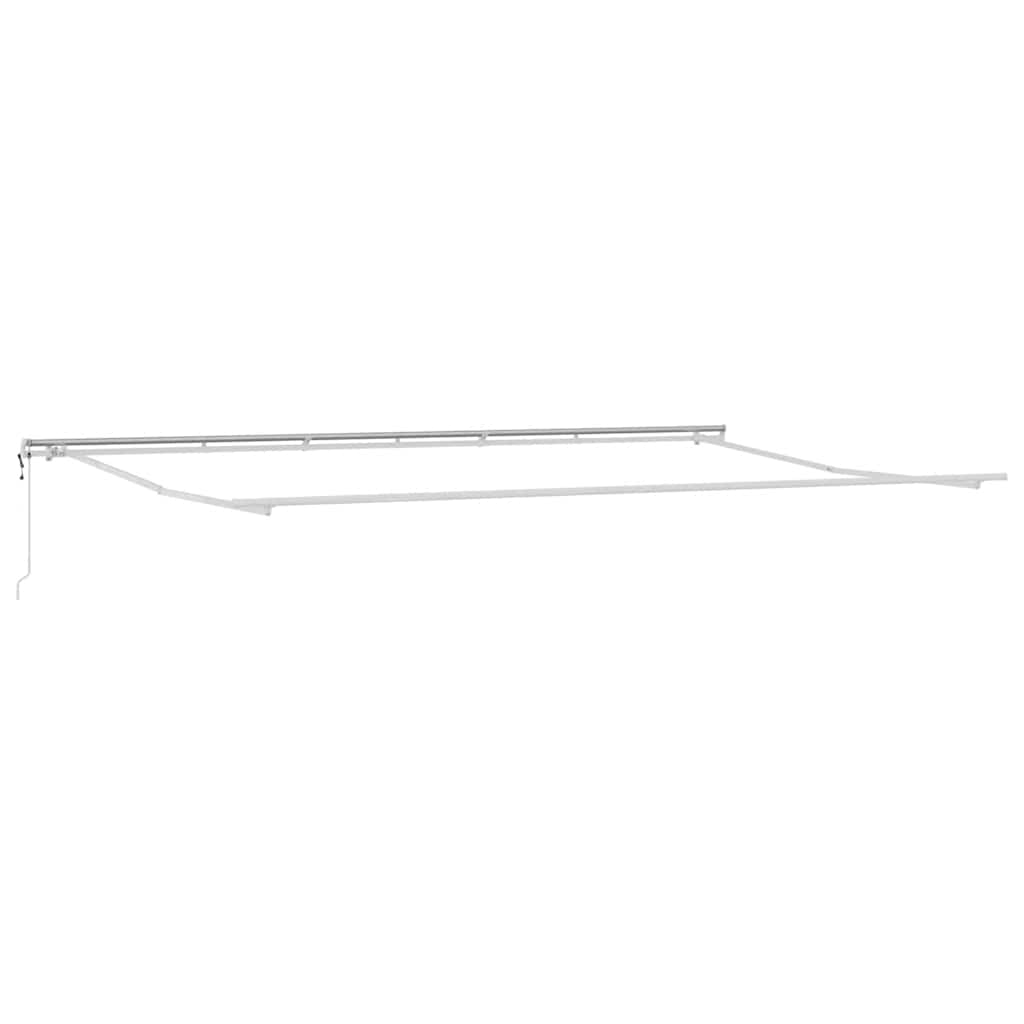 Tenda Sole Retrattile Automatica 600x300 cm Antracite e Bianco | homemem39