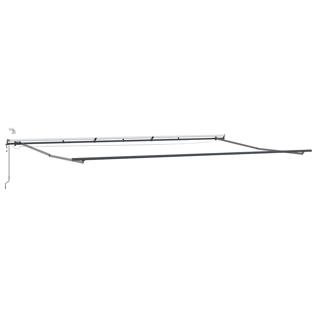 Tenda Retrattile Automatica LED Antracite e Bianco 600x300 cm | homemem39
