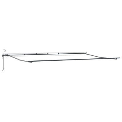 Tenda Retrattile Automatica LED Antracite e Bianco 600x300 cm | homemem39