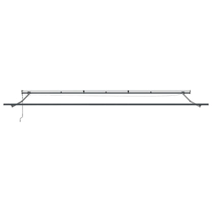 Tenda Retrattile Automatica LED Antracite e Bianco 600x300 cm | homemem39