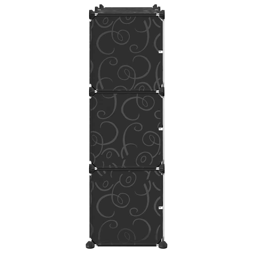 Organizzatore Portaoggetti con 6 Cubi e Ante Trasparenti in PP - homemem39