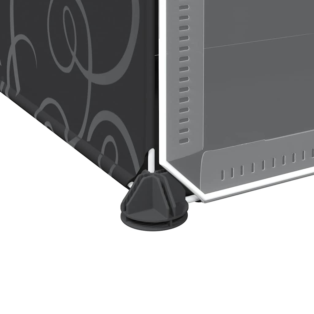 Organizzatore Portaoggetti con 6 Cubi e Ante Trasparenti in PP - homemem39