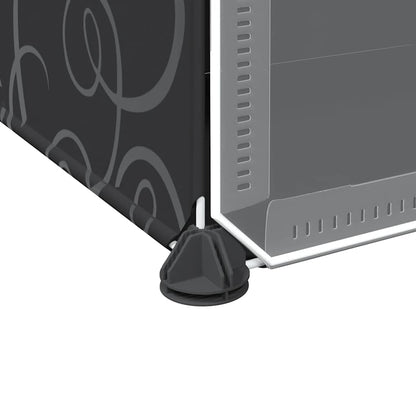 Organizzatore Portaoggetti con 6 Cubi e Ante Trasparenti in PP - homemem39