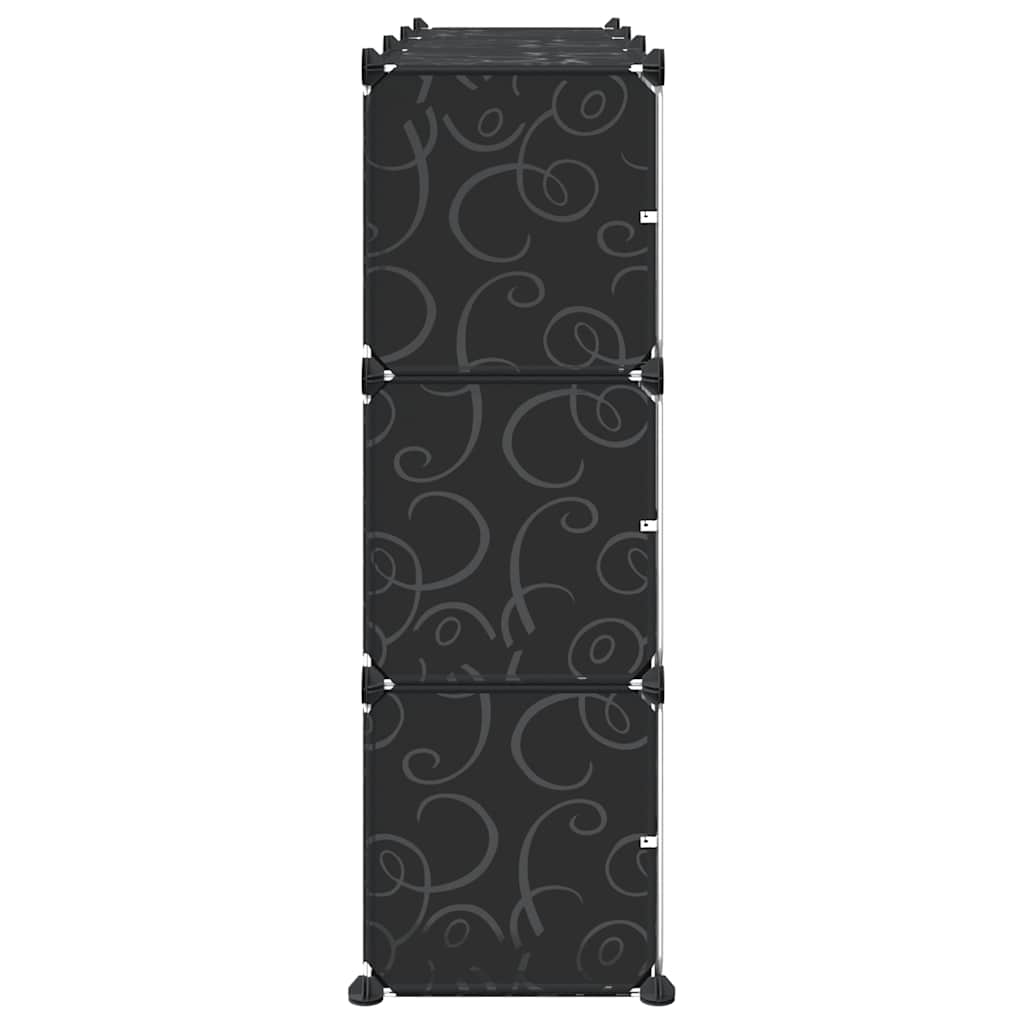 Organizzatore Portaoggetti con 9 Cubi e Ante Trasparenti in PP - homemem39