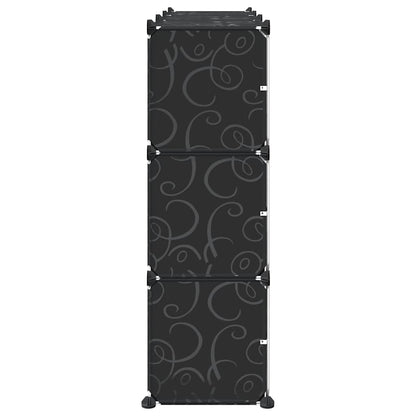 Organizzatore Portaoggetti con 9 Cubi e Ante Trasparenti in PP - homemem39