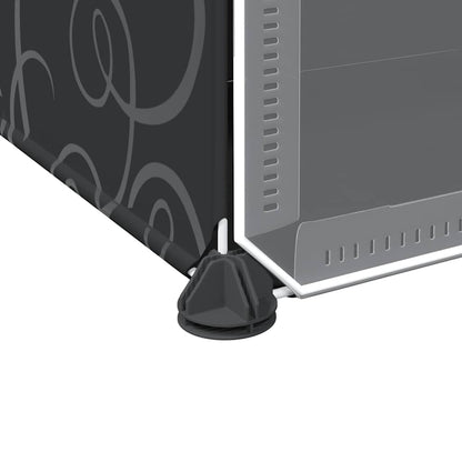 Organizzatore Portaoggetti con 8 Cubi e Ante Trasparenti in PP - homemem39