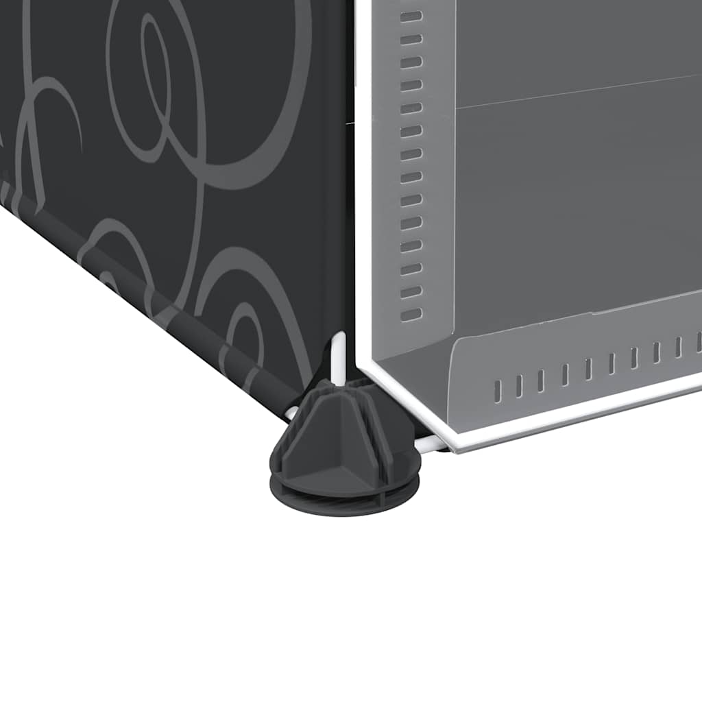 Organizzatore Portaoggetti con 12 Cubi e Ante Trasparenti in PP - homemem39