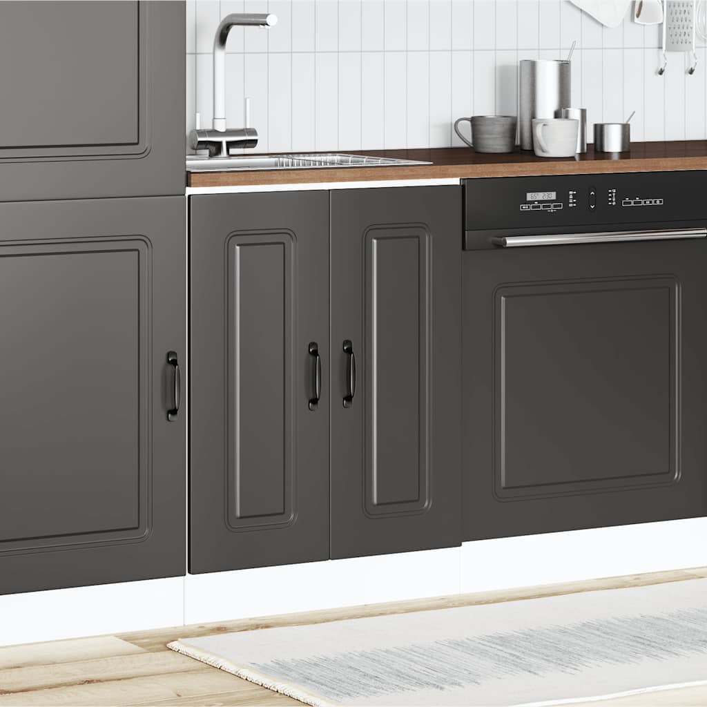 Mobile base lavello Kalmar Nero 60x46x81,5 cm in Truciolato | homemem39