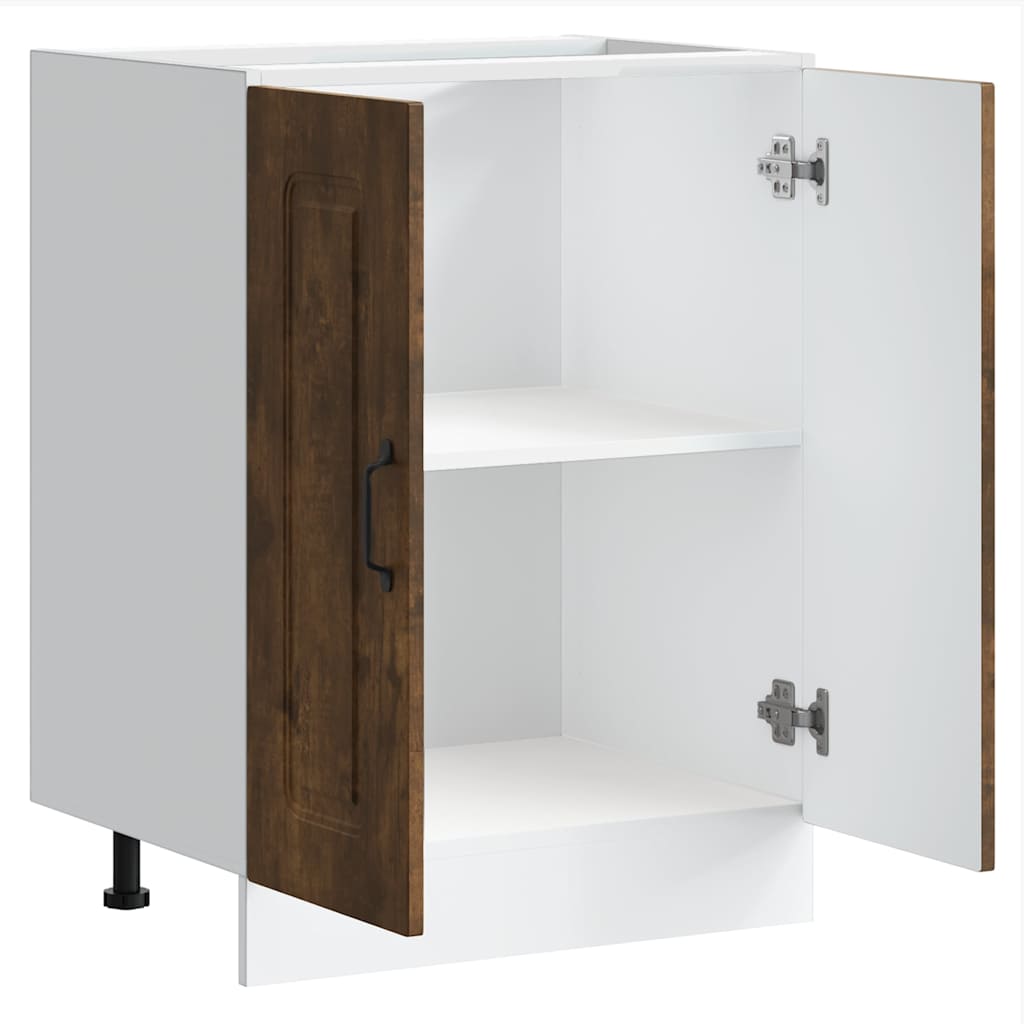 Mobile base lavello Kalmar Rovere Fumo 60x46x81,5 cm Truciolato - homemem39
