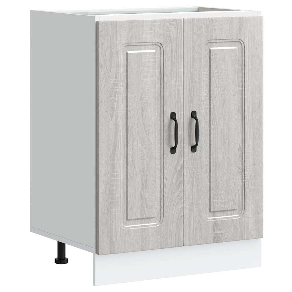 Mobile base lavello Kalmar Grigio Sonoma 60x46x81,5 cm | homemem39