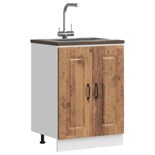 Mobile base lavello Kalmar Legno Vecchio 60x46x81,5 cm - homemem39
