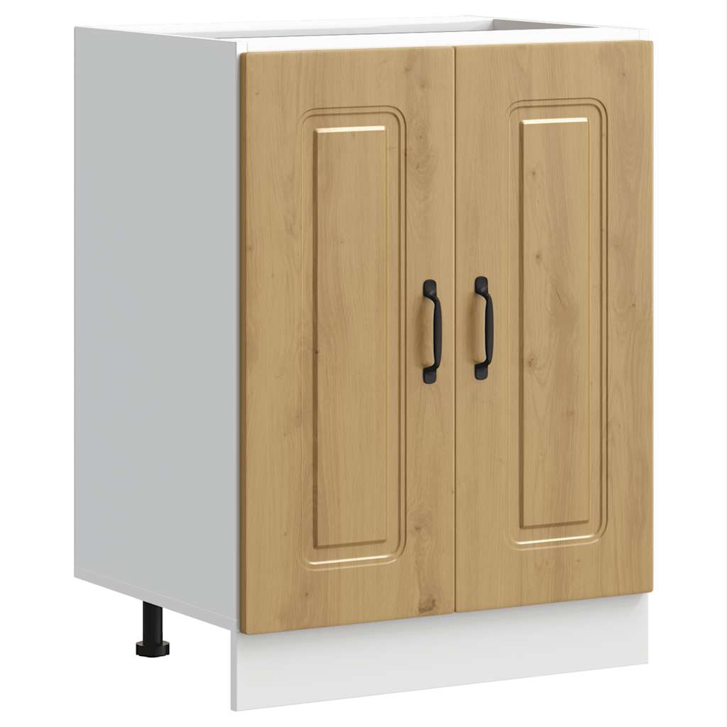 Mobile base lavello Kalmar Rovere Artigianale 60x46x81,5 cm | homemem39