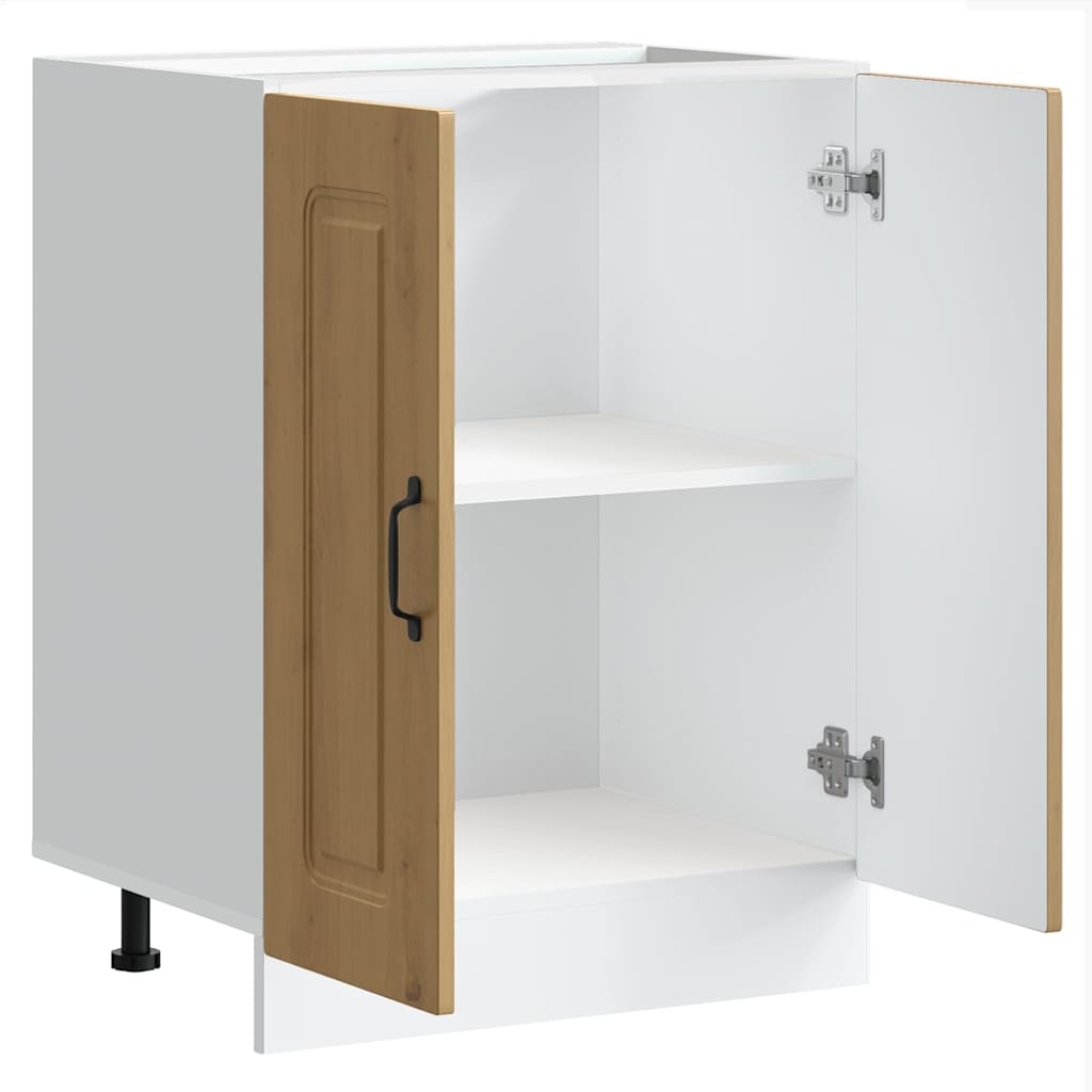 Mobile base lavello Kalmar Rovere Artigianale 60x46x81,5 cm | homemem39