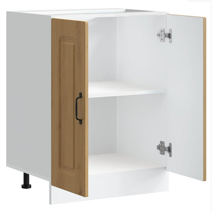 Mobile base lavello Kalmar Rovere Artigianale 60x46x81,5 cm | homemem39