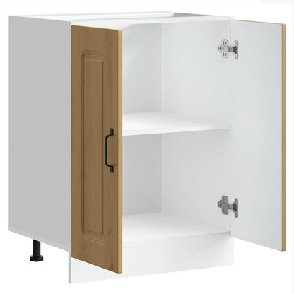 Mobile base lavello Kalmar Rovere Artigianale 60x46x81,5 cm - homemem39