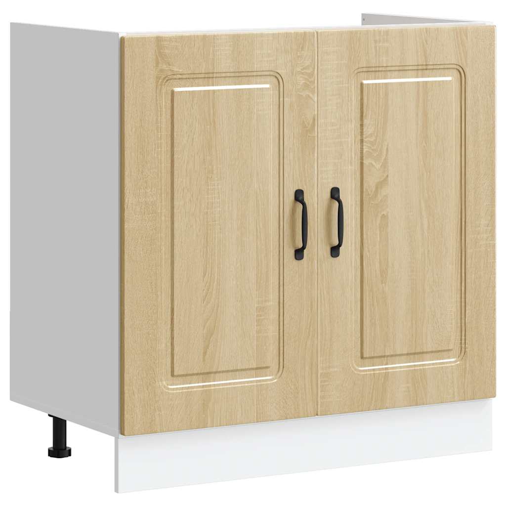 Mobile base lavello Kalmar Rovere Sonoma 80x46x81,5 cm - homemem39