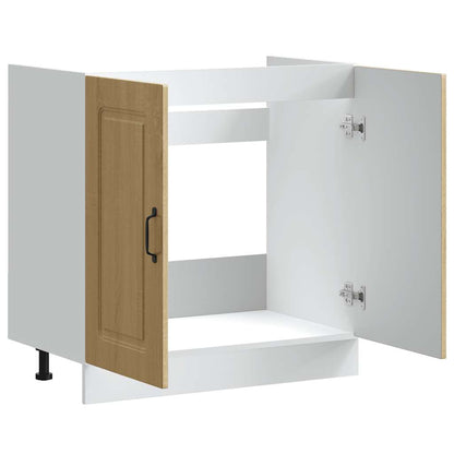 Mobile base lavello Kalmar Rovere Sonoma 80x46x81,5 cm - homemem39