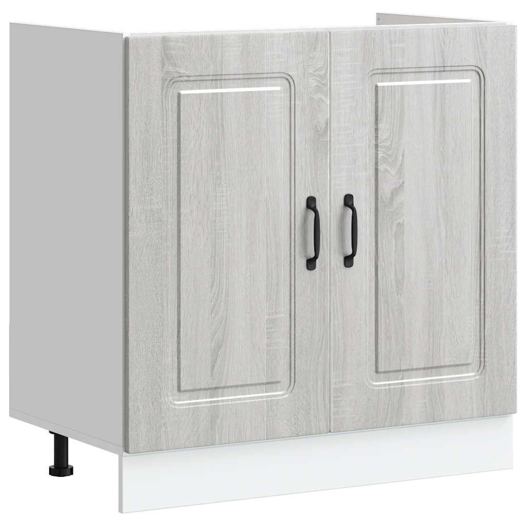 Mobile base lavello Kalmar Grigio Sonoma 80x46x81,5 cm | homemem39