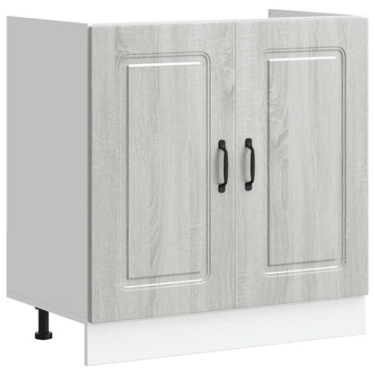 Mobile base lavello Kalmar Grigio Sonoma 80x46x81,5 cm - homemem39