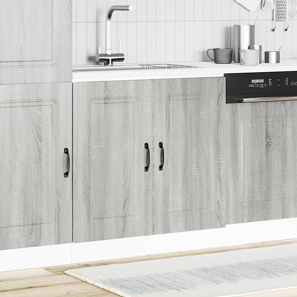 Mobile base lavello Kalmar Grigio Sonoma 80x46x81,5 cm | homemem39